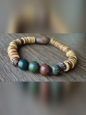 Mens Vintage Bloodstone Braclet!